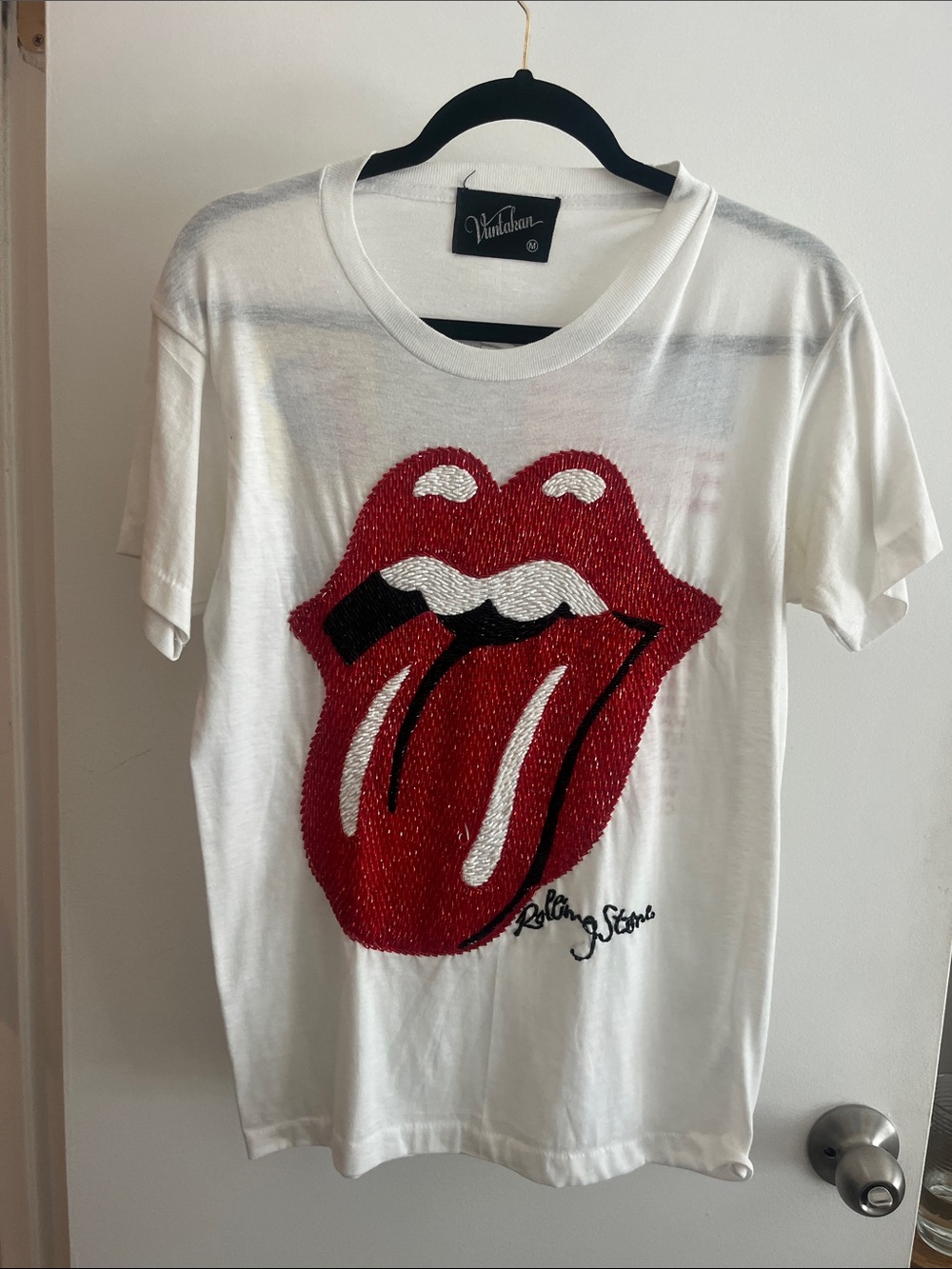 Rolling Stones Hand Beaded Concert Tee